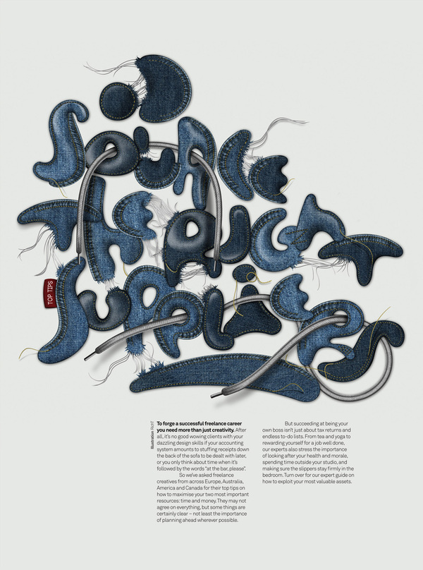 creative typography illustration design